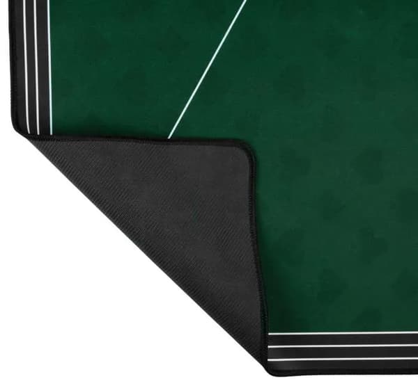 [2F]Pokerbord - 140 cm x 80 cm - Sklisikkert - Polyester - 3 mm tykt grön