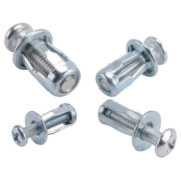 20 stk M4 M5 M6 M8 Jack Nuts, ekspansjonsskruemutterfester i karbonstål for feste av plate, ramme, Co Silver