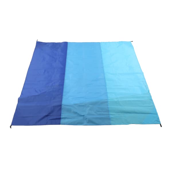 Waterproof Foldable Picnic Blanket, Oversized Sandproof Beach Mat for Travel and Camping, 3-in-1 Set, Treasure Blue