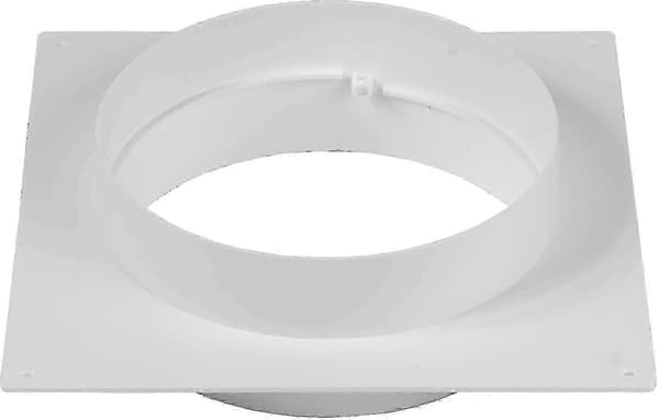 Rett plastflens med 150 mm kanaltilkobling for HVAC-systemer - 15 cm diameter