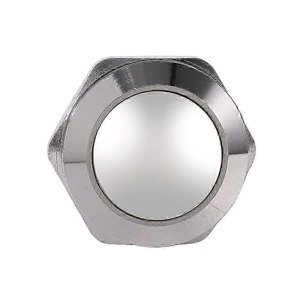 Bilhornknapp i metall (sølvblå) (1 stk)