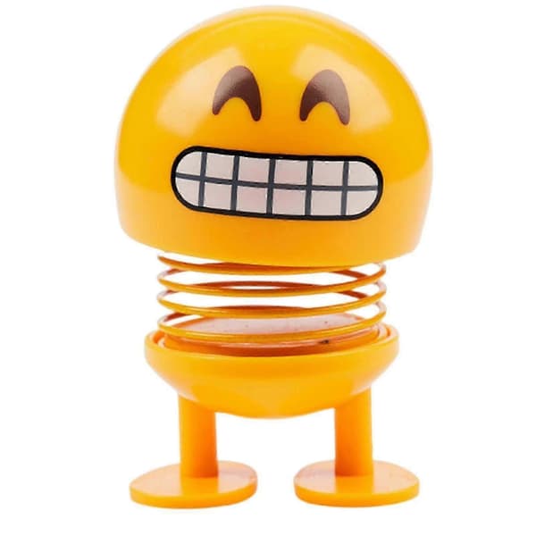 Fjäderbobblehead-docka - Dansande figurleksak för bilinstrumentbrädan, passar olika fordonsmärken No. 7 Teeth