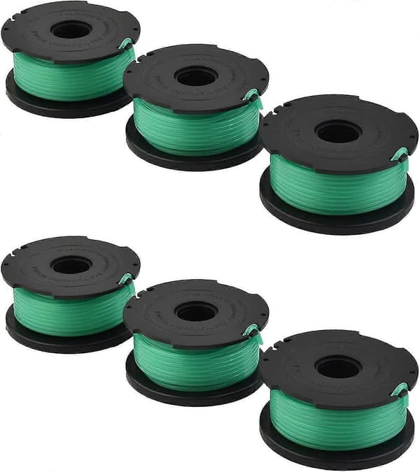 Black & Decker Trimmer Spool Line 6 stk. Reservedel for Gl7033 Gl8033 Gl9035 Gressklipper