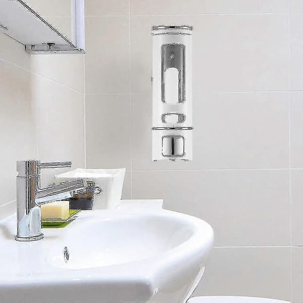 [2F]Dispenser Veggfeste, Manuell Håndsåpe Dusjgel Dispenser