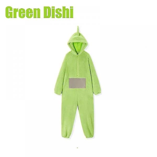 Teletubbies heldragt til voksne, pyjamas til mænd og kvinder, unisex hjemmetøj til par Grøn Green M