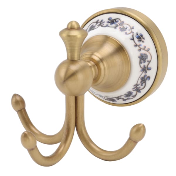 Elegant veggmontert kleskrok for baderom, dekorativ badekåpekrok for stue, solid kleshenger