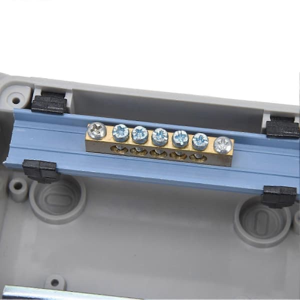 Kopplingsbox 5-vägs vattentät plastkapsling transparent lock kompatibel med utomhusbruk