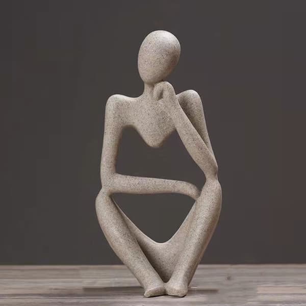 Tenkerstatue, nordisk abstrakt tenkerstatueskulptur
