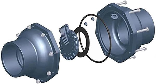 Afløbs kontraventil PVC vandventil indvendig diameter 50mmDN40 (Indvendig diameter 50mm)