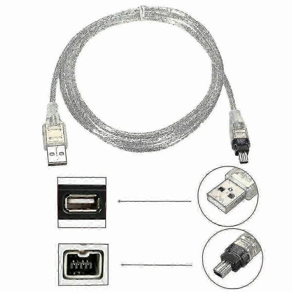 För Mini DV MiniDV USB-datakabel FireWire IEEE 1394 HDV-videokamera för att redigera PC