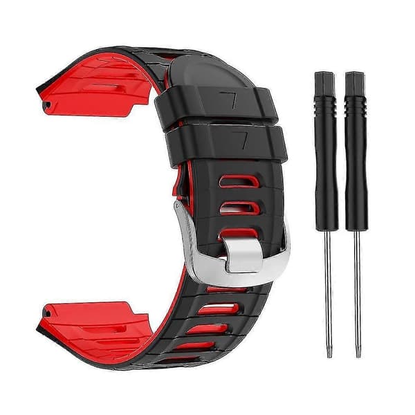 Garmin Forerunner 920XT Silikonersättningsband, Slitstarkt Sport Loop Armband Black gray