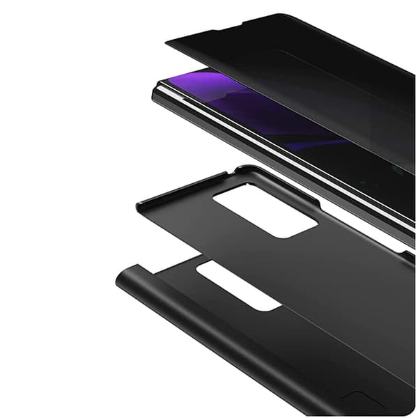 Samsung Galaxy Z Fold 2 - Tyylikäs LEMAN-kotelo—2f Silver silver