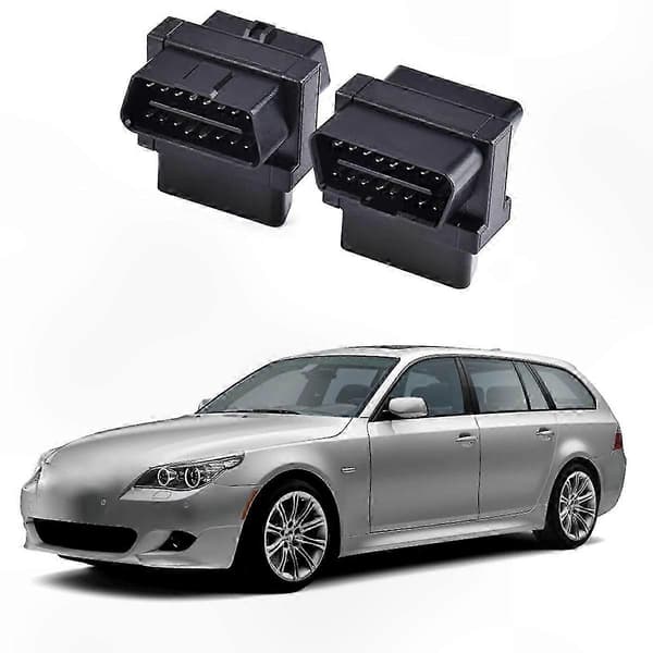 OBD2-kabeladapter 16-benet han til dobbelt hun Plug and Play splitterstik kompatibel med diagnostiske værktøjer A