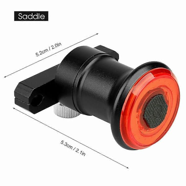 Vanntett LED Sykkelbaklys Bakbremsevarsellys Smart Sensor Sykkel MTB Lampe Tilbehør seatpost