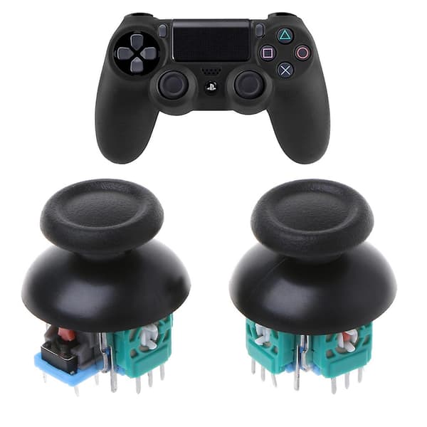 Joystick reparationsværktøj til controller Thumbstick udskiftningsreparationssæt Svart