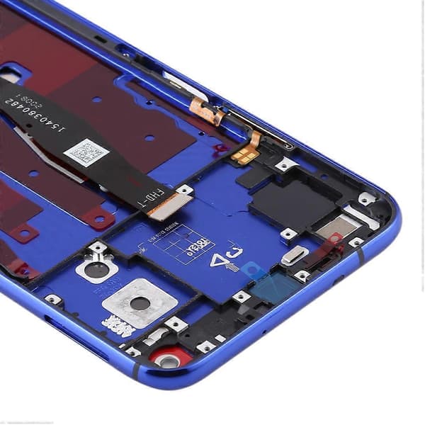 (Ny) LCD-skjerm for Huawei Honor 20 / Nova 5T Digitizer komplett enhet med ramme Phantom Blue