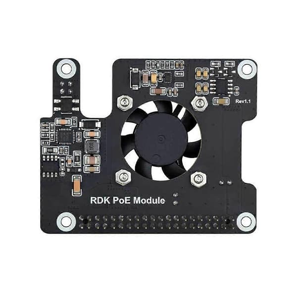 RDK X5 PoE-modul Power over Ethernet-udvidelseskort IEEE 802.3af/At Onboard køleventilator til D-Robo[2F]