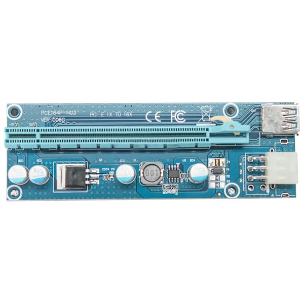 Ver006c Pci-e Riser-kort Usb 3.0-kabel Pci For Express Pcie 1x Til 16x Forlenger 1m