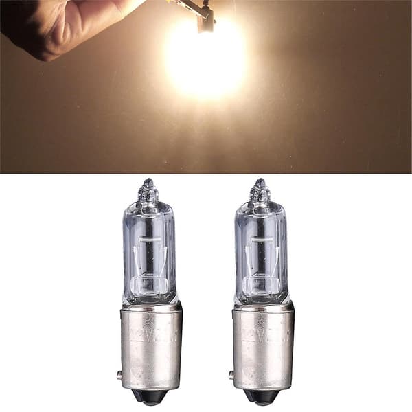 2 stk. bilpære halogenlampe frontlyspære reserveindikator 12V 1.9A 250LM