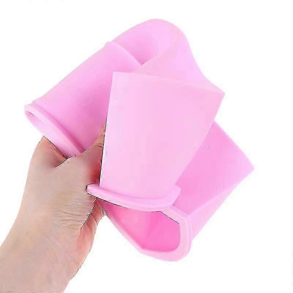 Handgjord trälåda för 1200 ml rektangulär silikonform för tvålhantverk, brödform, 1 stycke Pink 1 Pcs