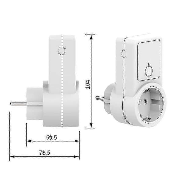 1-5x Trådløs Smart Fjernkontroll Bryter Plugg Stikkontakt Strømuttak Eu Plugg Remote power socket 5PCS