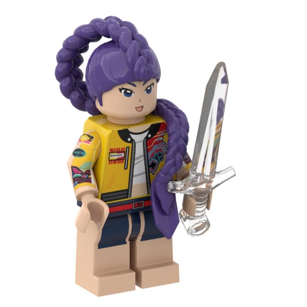 8 stk. K-Pop Demon Hunters Murstensfigurer | Byggesæt med karakterer | Samlerobjekt Mini-modeller