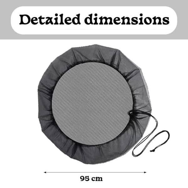 2 myggenet/insektnet - sort - 95 cm i diameter