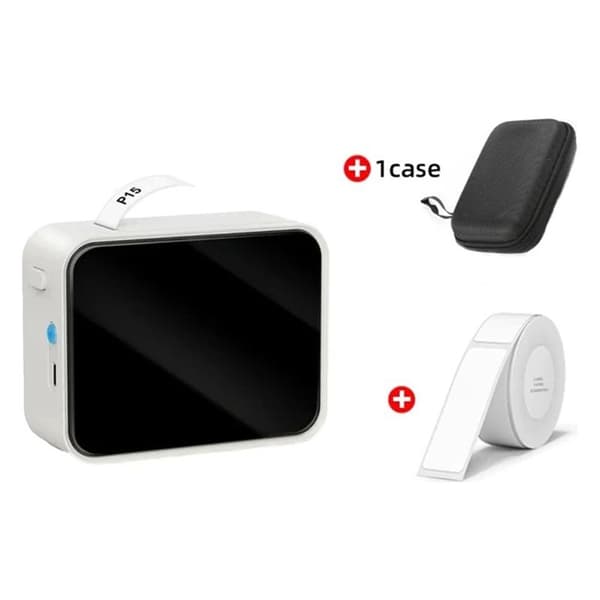 Kompakt Bluetooth termisk etiketprinter – Udskriver stregkoder og QR-koder – Vand- og olieafvisende – 4 timers batterilevetid