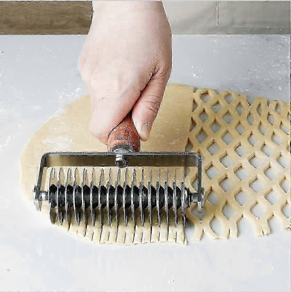 Ampseven Bakverk Gitter Kutter - Rustfritt Stål Deiggitter For Pai Pizza Brød Beef Wellington Bakverk Skorpe Kutter