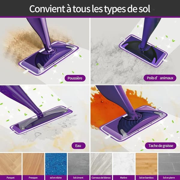 4-pack återanvändbara mikrofiberdukar för Swiffer WetJet moppar – Maskintvättbara – Hög absorptionsförmåga för hårda golv