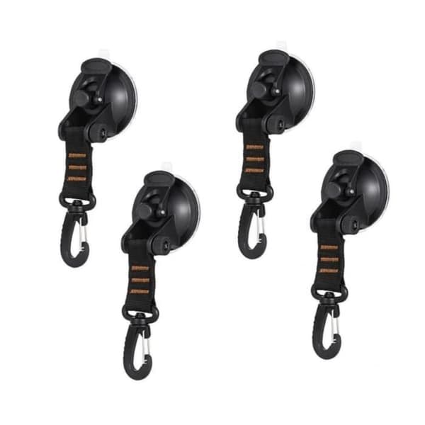 Sugkoppskrokar - Ej specificerat - 4-pack - Extra starka - Stöder upp till 10 kg - Perfekt för camping