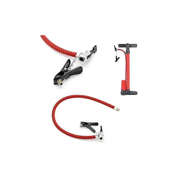 Manuell luftpumpslang, luftpumpslang med adapter, ersättningsslang för cykelluftpump, 60 cm bärbart gummiverktyg