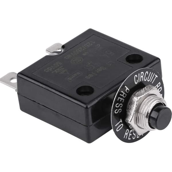 5A afbryder med valgfri termisk nulstillingskontakt, 125-250V AC 50V DC trykknapafbryder til beskyttelse mod...