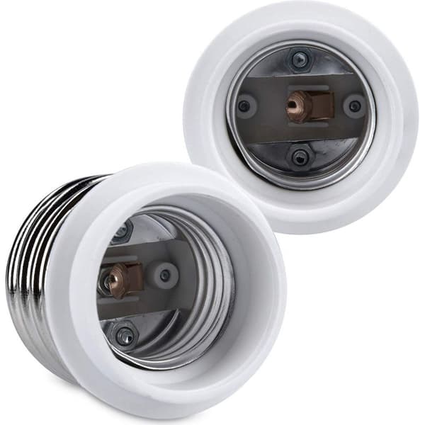 10x Sokkeladapter - 10x E40 til E27 Sokkelomformer - E27 Lampeholderadapter for Halogen LED Pære