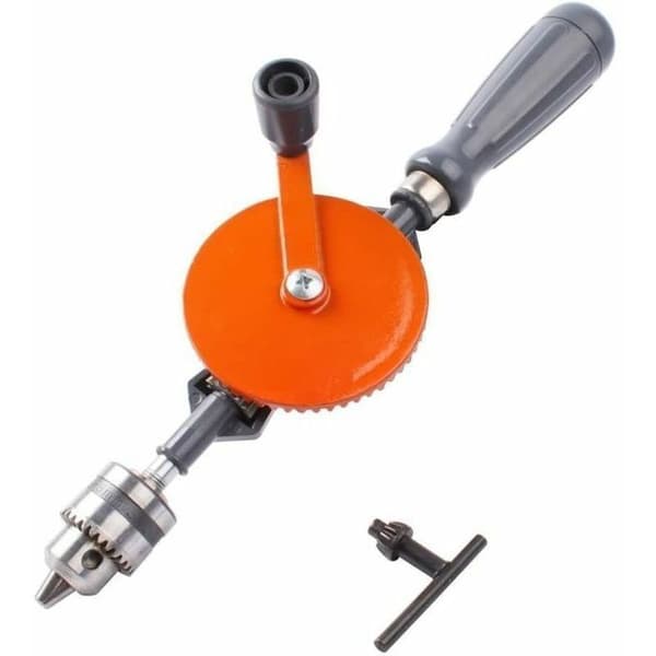 Mini 1/4\" handborr med dubbelväxel - 3-backschuck