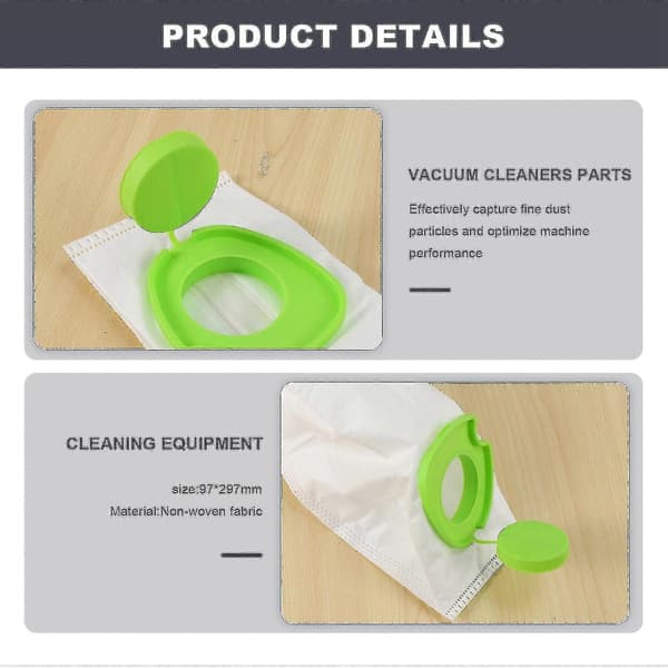 5 stk støvpose passer til Gtech Pro Atf301 trådløse støvsugerdeler