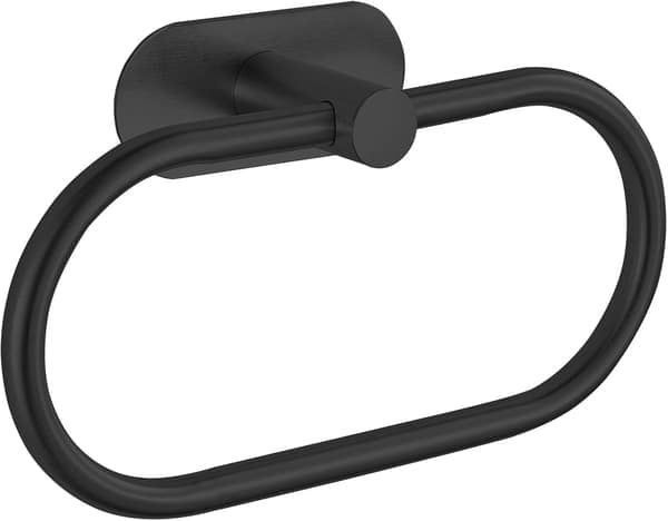 Pyyheteline - Itsekiinnittyvä ruostumaton teräs kylpyhuoneeseen, ei porausta - Musta Black