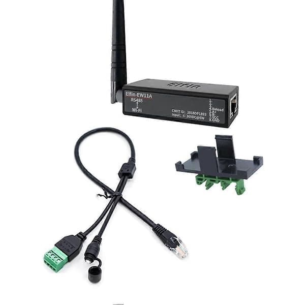Seriell port RS485 til WiFi enhetsservermodulomformer Elfin-EW11A-0 Modbus protokoll dataoverføring