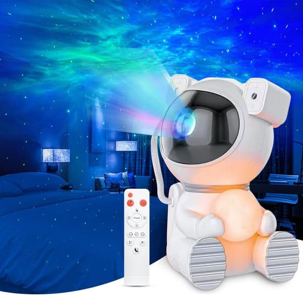 Astronaut-tema stjernehimmelprojektor med måneskin og stjernehimmelprojektionsfunktion