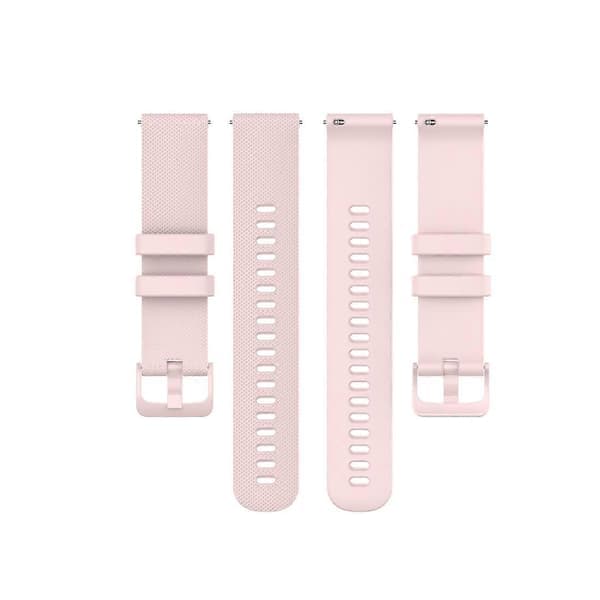 Til Garmin Vivoactive 4 22mm Silikonerem Pink Pink