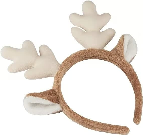 Nisse-diadem med reinsdyrgevir White