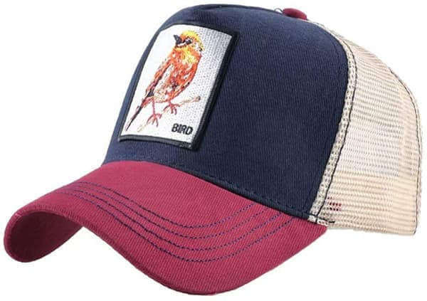 Unisex dyrenett trucker caps snapback brodert patch Ba B B