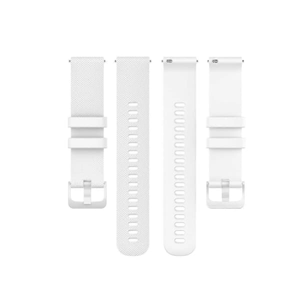 For Garmin Vivoactive 4 22mm silikonrem hvit White