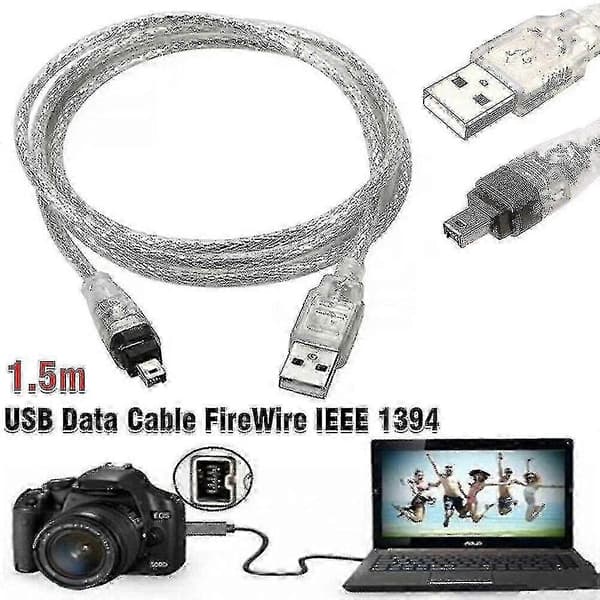 For Mini Dv Minidv Usb Datakabel Firewire Ieee 1394 Hdv Videokamera For Redigering På Pc