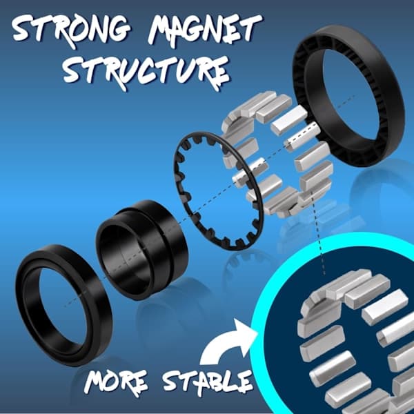 Magnetiske Ring Fidget Legetøj – 3-delt sæt til ADHD Angst, Finger Spinner til Børn og Voksne 8+ år