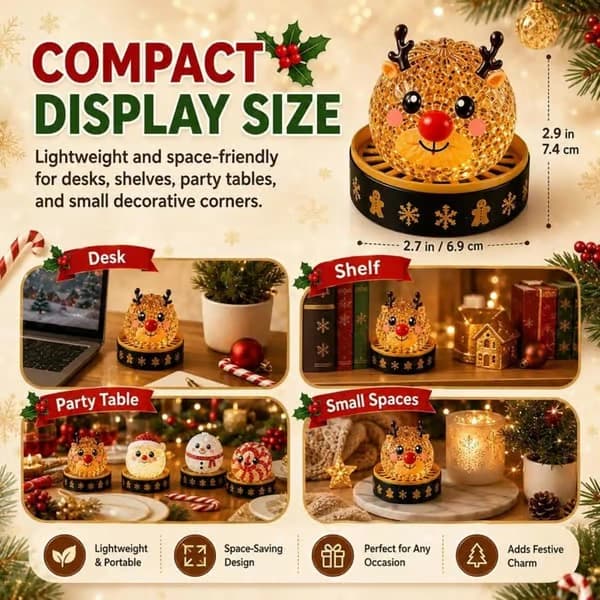 Jul Squishy Dumplings Mystery Blind Box (Tomte Pepparkaka) | Bløde festlige dumplingkarakterer med blandede designs til skrivebordet
