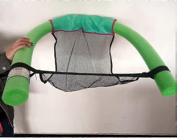 Flytande stol Poolstolar Pool Flytande stolar Pool Flytande sängstol Stång för barn som lär sig simma (grön)