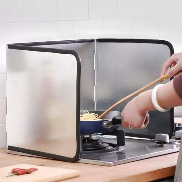 Oliestænkskærm til kogeplader, non-stick fedtskærm til stegning, beskyttelsesskærm mod