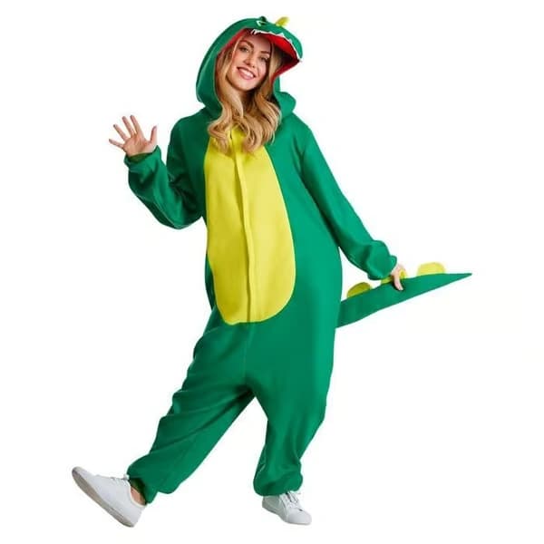 Morph Dinosaurusasu Eläinpyjama Halloween Aikuiset Unisex, M