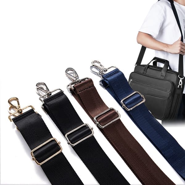 80-140CM Skulderrem Kaffe Sølvspenne Coffee Silver buckle